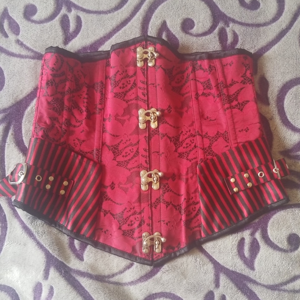 Steampunk Underbust lace-up corset